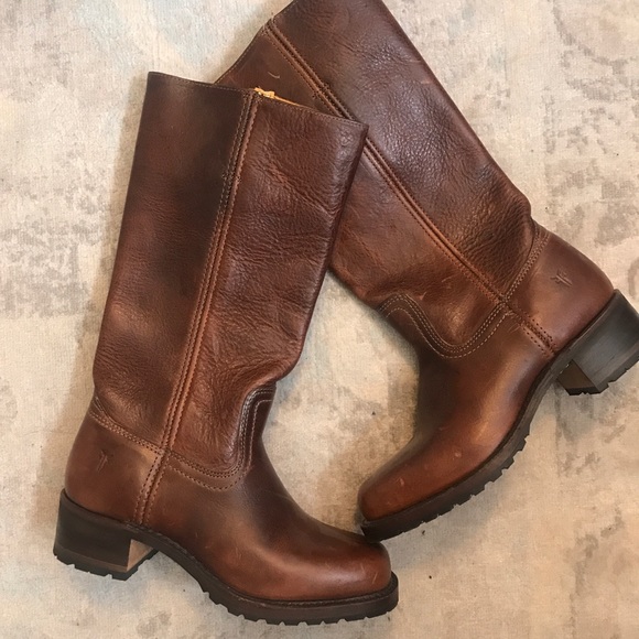 Frye rubber sole boots Clearance